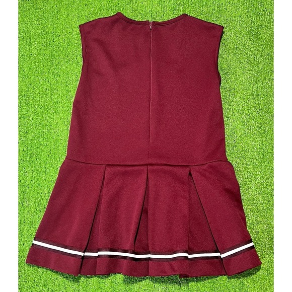 Vintage Texas A&M Dress Youth Md Aggie Cheerleader Outfit USA Made Embroider 80s - Picture 9 of 12